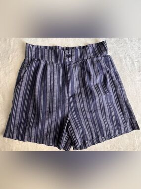 NWOT Revery Linen Blend Striped Shorts